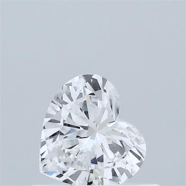 0.38 Carat Heart Lab Grown Diamond, Very Good Polish, D Color, VVS2 Clarity