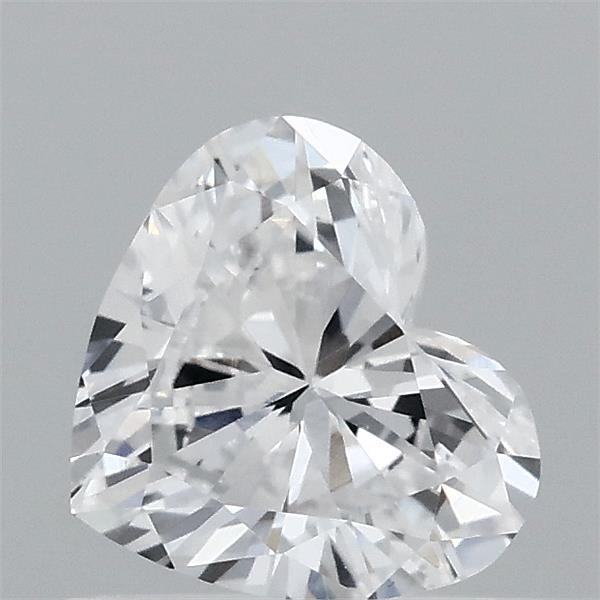 0.45 Carat Heart Lab Grown Diamond, Very Good Polish, D Color, VS1 Clarity
