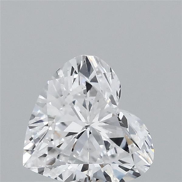 0.46 Carat Heart Lab Grown Diamond, Very Good Polish, D Color, VS1 Clarity