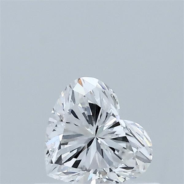0.49 Carat Heart Lab Grown Diamond, Very Good Polish, E Color, VS1 Clarity