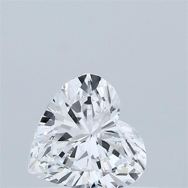 0.50 Carat Heart Lab Grown Diamond, Very Good Polish, D Color, VVS2 Clarity