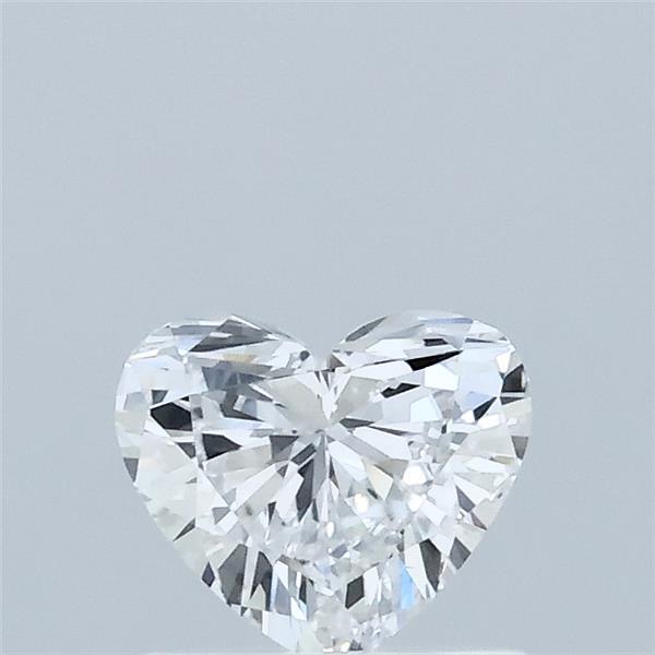0.51 Carat Heart Lab Grown Diamond, Very Good Polish, D Color, VVS2 Clarity