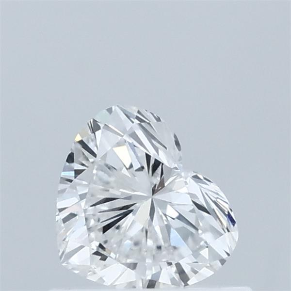 0.52 Carat Heart Lab Grown Diamond, Very Good Polish, E Color, VS1 Clarity