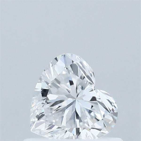 0.53 Carat Heart Lab Grown Diamond, Very Good Polish, E Color, VVS2 Clarity