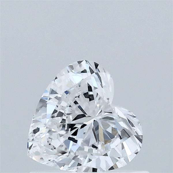 0.54 Carat Heart Lab Grown Diamond, Very Good Polish, D Color, VS1 Clarity