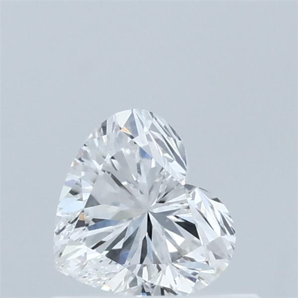 0.55 Carat Heart Lab Grown Diamond, Very Good Polish, D Color, VS1 Clarity