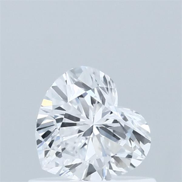0.55 Carat Heart Lab Grown Diamond, Very Good Polish, D Color, VVS2 Clarity