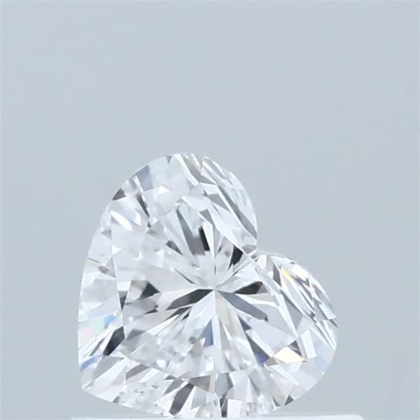 0.55 Carat Heart Lab Grown Diamond, Very Good Polish, D Color, VVS2 Clarity