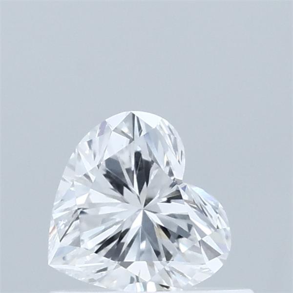 0.56 Carat Heart Lab Grown Diamond, Very Good Polish, D Color, VS1 Clarity