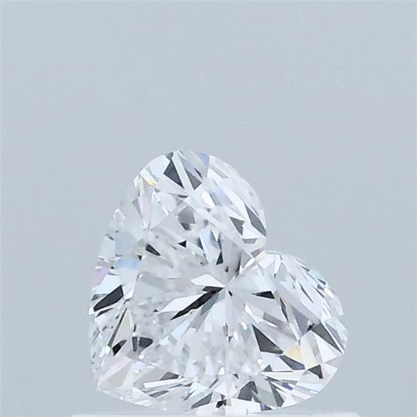 0.56 Carat Heart Lab Grown Diamond, Very Good Polish, D Color, VS1 Clarity