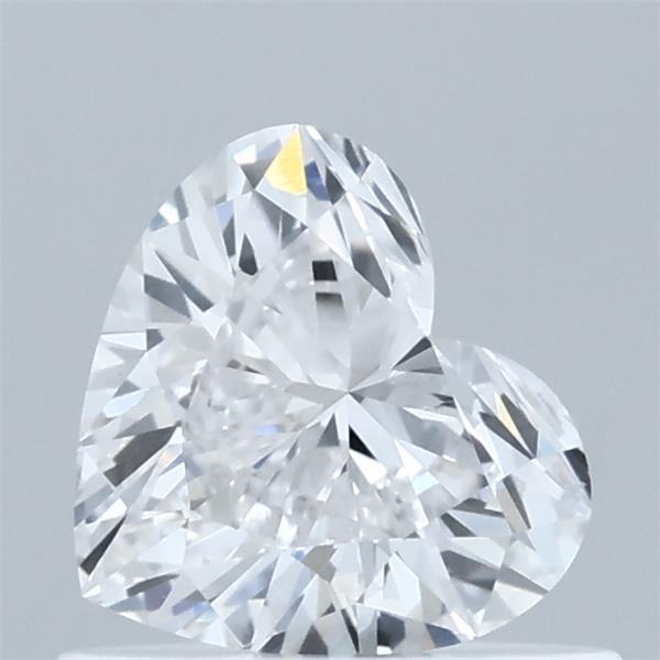 0.56 Carat Heart Lab Grown Diamond, Very Good Polish, D Color, VVS2 Clarity