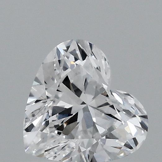 0.56 Carat Heart Lab Grown Diamond, Very Good Polish, D Color, VVS2 Clarity