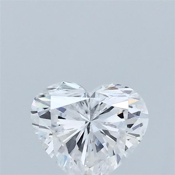 0.56 Carat Heart Lab Grown Diamond, Very Good Polish, E Color, VS1 Clarity