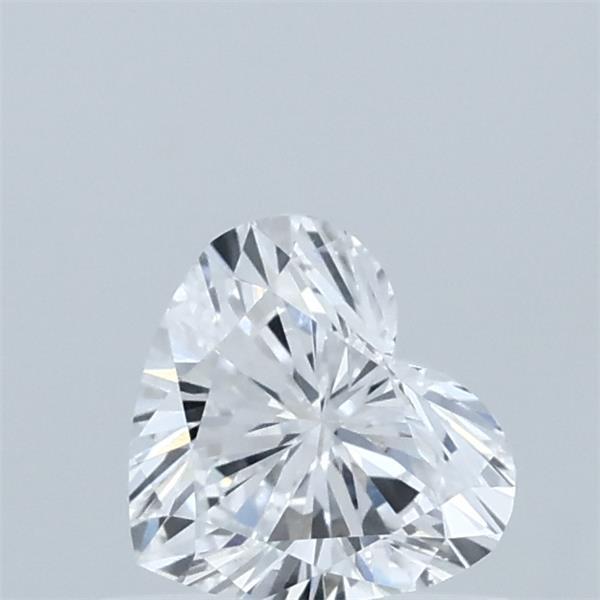 0.57 Carat Heart Lab Grown Diamond, Very Good Polish, D Color, VVS2 Clarity