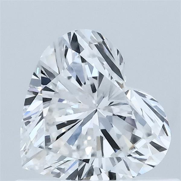 0.57 Carat Heart Lab Grown Diamond, Very Good Polish, E Color, VS1 Clarity