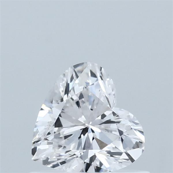 0.58 Carat Heart Lab Grown Diamond, Very Good Polish, E Color, VS1 Clarity