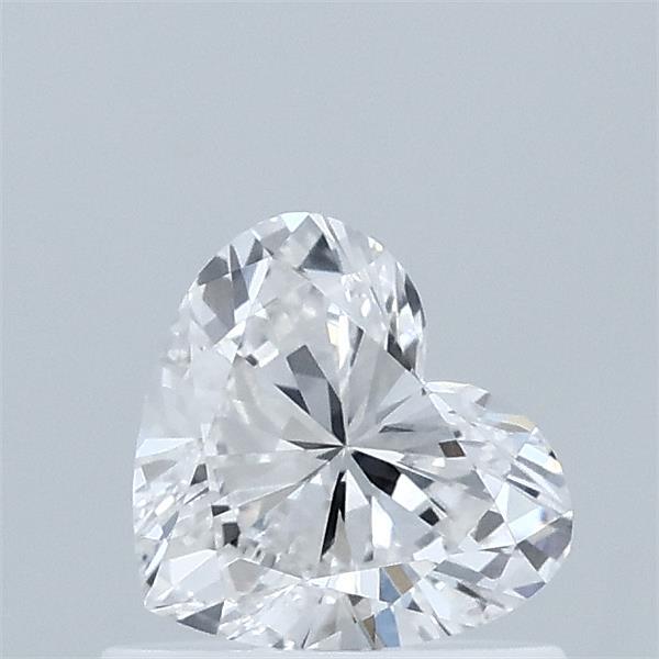 0.59 Carat Heart Lab Grown Diamond, Very Good Polish, E Color, VVS2 Clarity