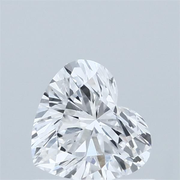 0.63 Carat Heart Lab Grown Diamond, Very Good Polish, D Color, VVS2 Clarity