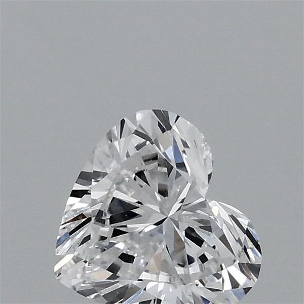 0.63 Carat Heart Lab Grown Diamond, Very Good Polish, D Color, VVS2 Clarity