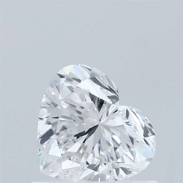 0.65 Carat Heart Lab Grown Diamond, Very Good Polish, D Color, VVS2 Clarity
