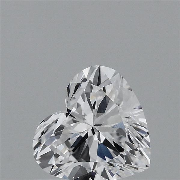 0.68 Carat Heart Lab Grown Diamond, Very Good Polish, D Color, VVS1 Clarity