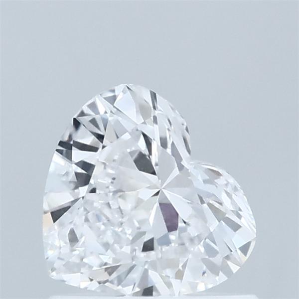 0.72 Carat Heart Lab Grown Diamond, Very Good Polish, D Color, VVS2 Clarity