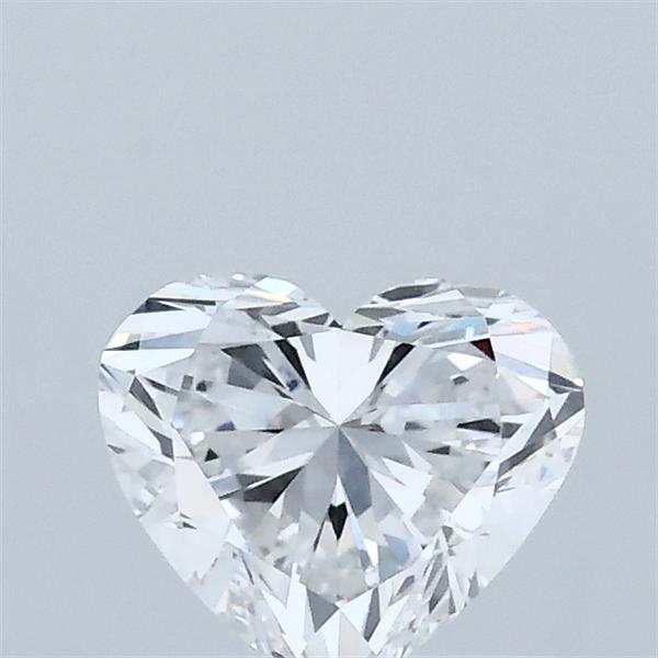 0.72 Carat Heart Lab Grown Diamond, Very Good Polish, D Color, VVS2 Clarity