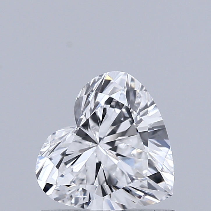0.75 Carat Heart Lab Grown Diamond, Very Good Polish, E Color, VS2 Clarity