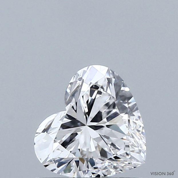 0.80 Carat Heart Lab Grown Diamond, Very Good Polish, E Color, VS1 Clarity