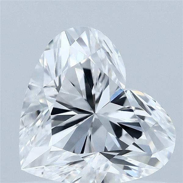 0.86 Carat Heart Lab Grown Diamond, Very Good Polish, D Color, VVS1 Clarity