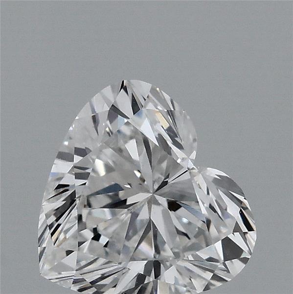 0.87 Carat Heart Lab Grown Diamond, Very Good Polish, D Color, VS1 Clarity