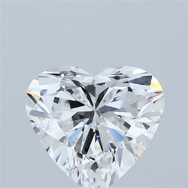 1.00 Carat Heart Lab Grown Diamond, Excellent Polish, D Color, VVS2 Clarity