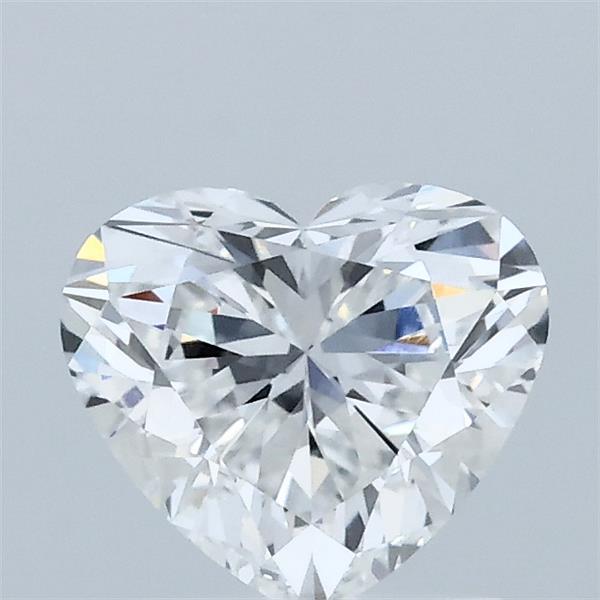 1.00 Carat Heart Lab Grown Diamond, Excellent Polish, E Color, VVS2 Clarity