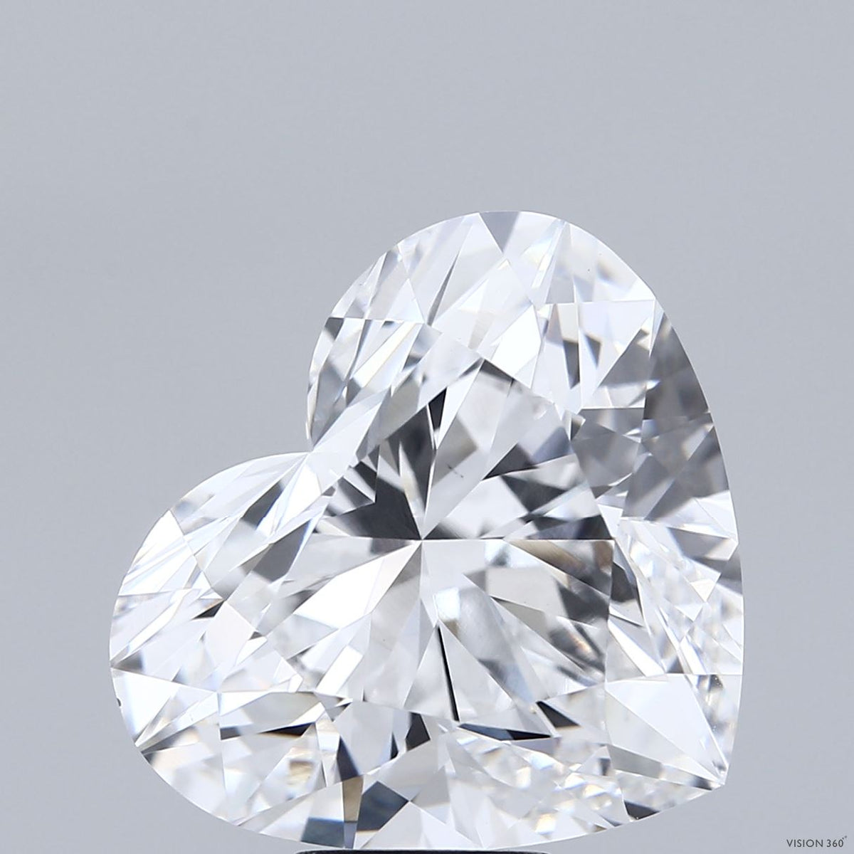 10.04 Carat Heart Lab Grown Diamond, Excellent Polish, D Color, VVS2 Clarity