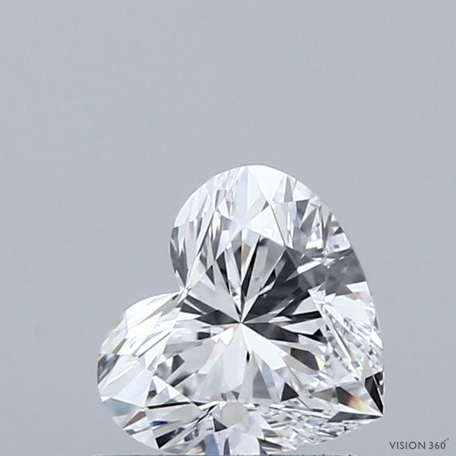 1.03 Carat Heart Lab Grown Diamond, Excellent Polish, D Color, VVS2 Clarity