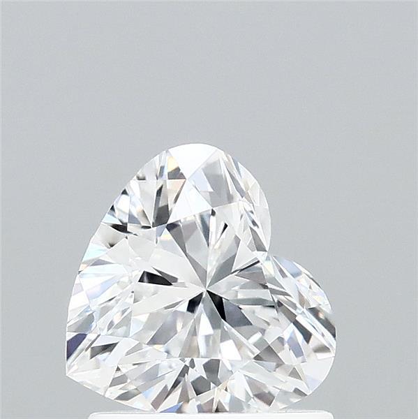 1.04 Carat Heart Lab Grown Diamond, Excellent Polish, D Color, VVS1 Clarity