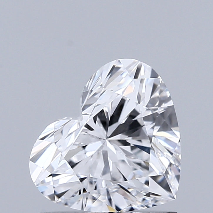 1.04 Carat Heart Lab Grown Diamond, Excellent Polish, D Color, VVS1 Clarity