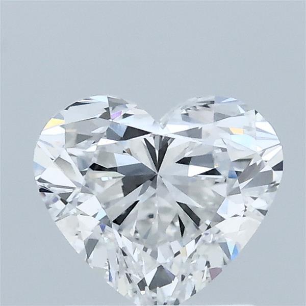 1.06 Carat Heart Lab Grown Diamond, Excellent Polish, D Color, VVS2 Clarity