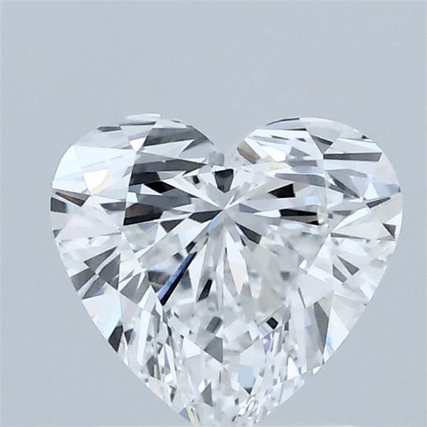 1.08 Carat Heart Lab Grown Diamond, Excellent Polish, D Color, VVS1 Clarity