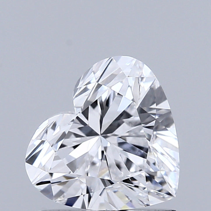1.09 Carat Heart Lab Grown Diamond, Excellent Polish, D Color, VVS1 Clarity