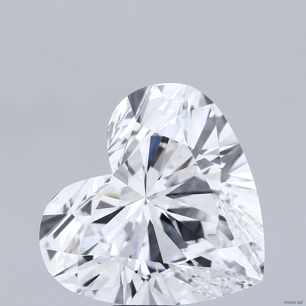 11.53 Carat Heart Lab Grown Diamond, Excellent Polish, D Color, VS1 Clarity