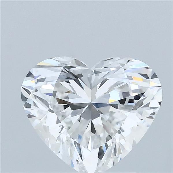 1.50 Carat Heart Lab Grown Diamond, Excellent Polish, E Color, VVS2 Clarity