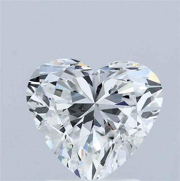 1.52 Carat Heart Lab Grown Diamond, Excellent Polish, E Color, VVS2 Clarity