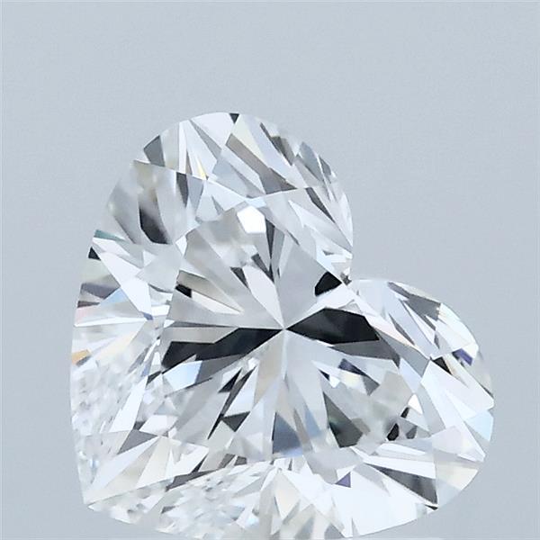1.53 Carat Heart Lab Grown Diamond, Excellent Polish, D Color, VVS1 Clarity