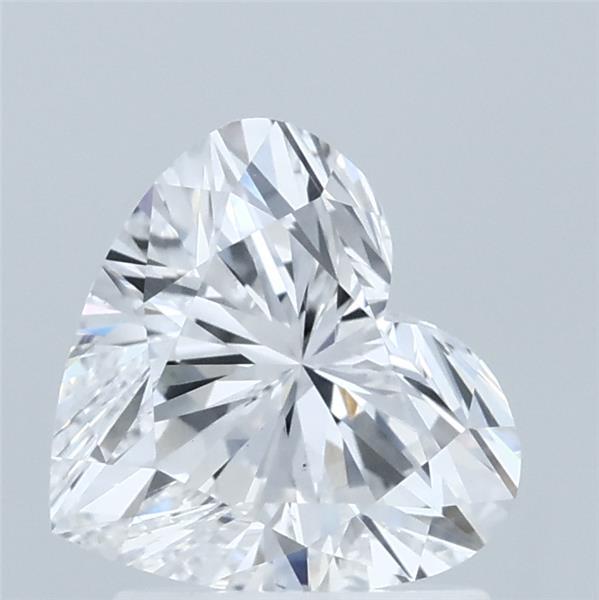 1.55 Carat Heart Lab Grown Diamond, Excellent Polish, D Color, VS1 Clarity