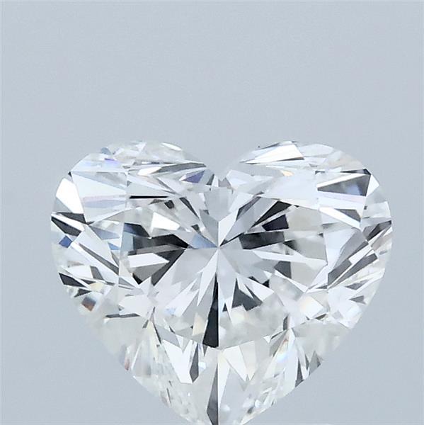 1.57 Carat Heart Lab Grown Diamond, Excellent Polish, E Color, VVS1 Clarity