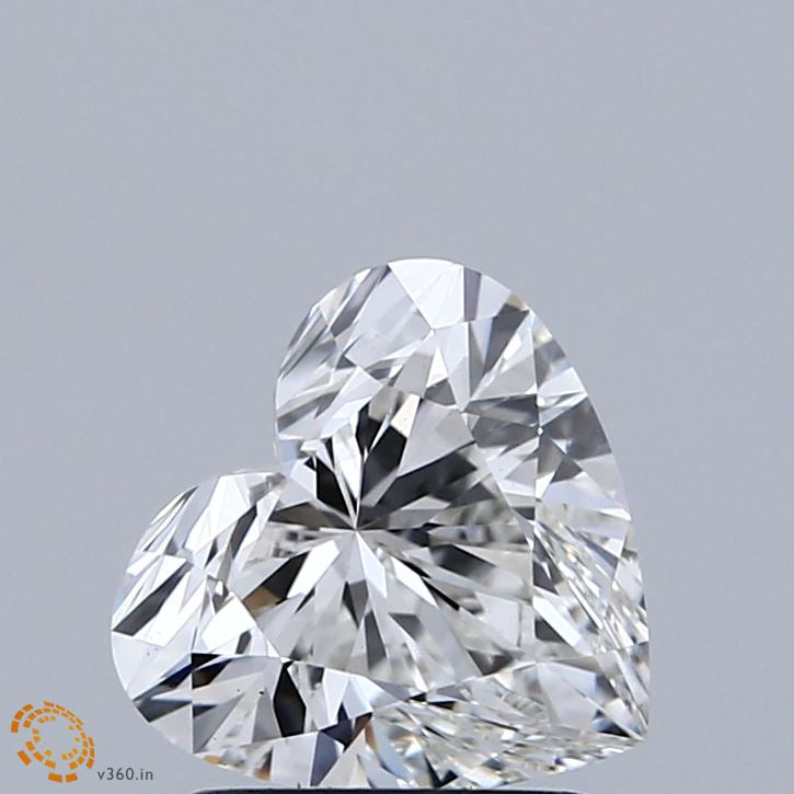1.57 Carat Heart Lab Grown Diamond, Excellent Polish, F Color, VS1 Clarity