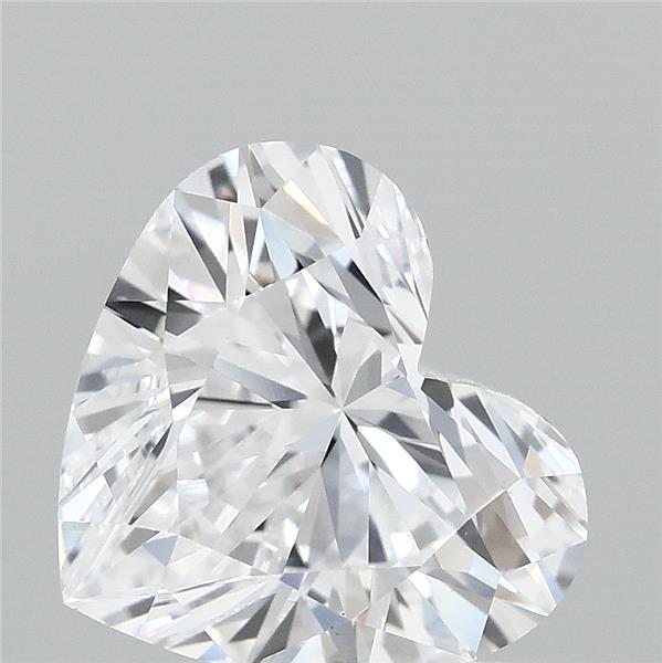 1.59 Carat Heart Lab Grown Diamond, Excellent Polish, D Color, VS1 Clarity
