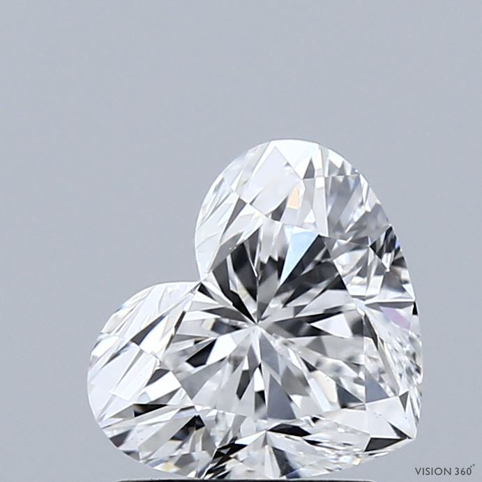 1.68 Carat Heart Lab Grown Diamond, Excellent Polish, E Color, VS1 Clarity