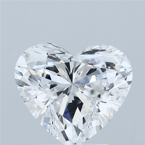 2.06 Carat Heart Lab Grown Diamond, Excellent Polish, D Color, VVS2 Clarity